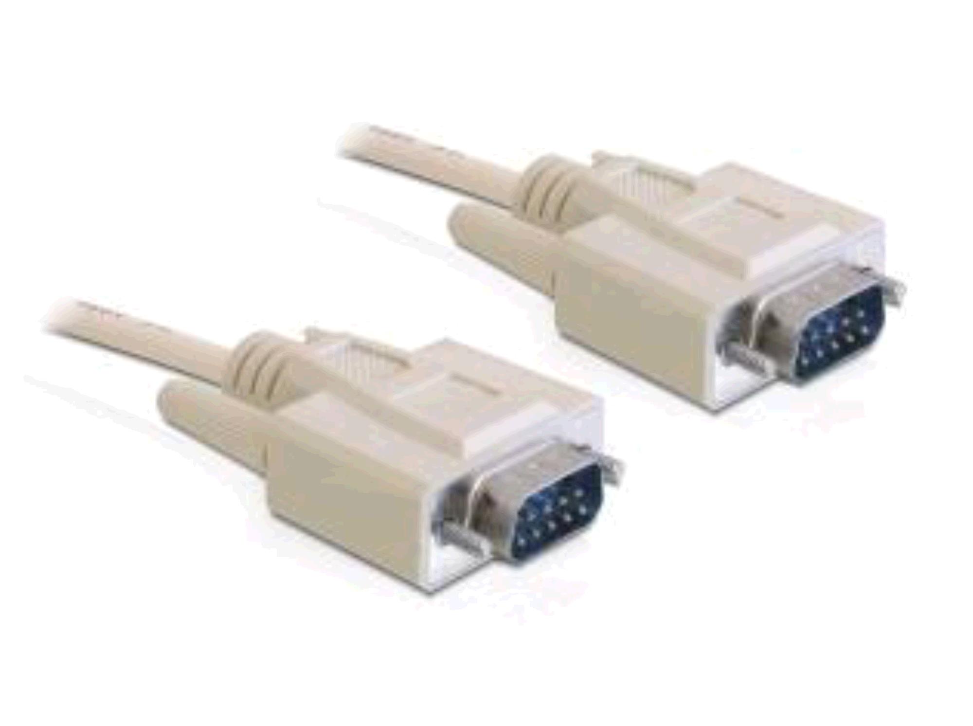 Delock Cable RS-232 serial Sub-D9 (m) - (m) 1m