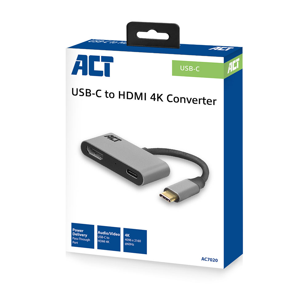 ACT AC7020 | USB-C > HDMI + PD