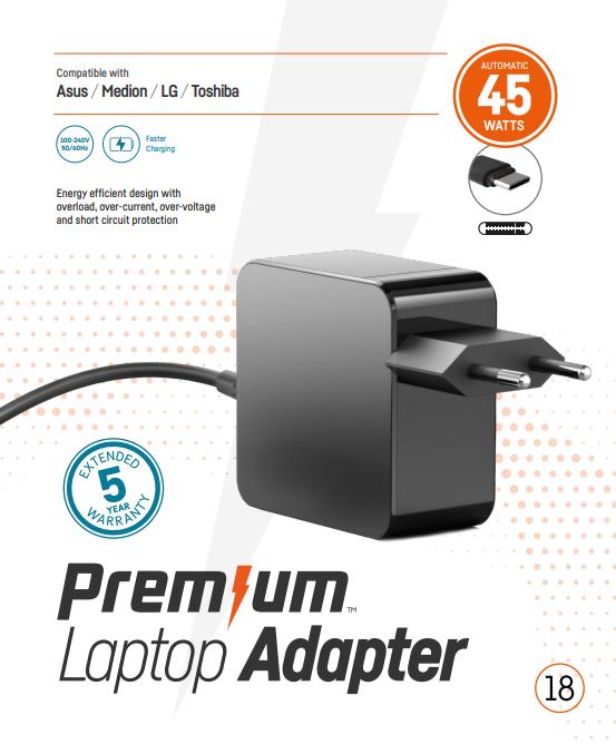 Adapter PREMUSBC45WBL