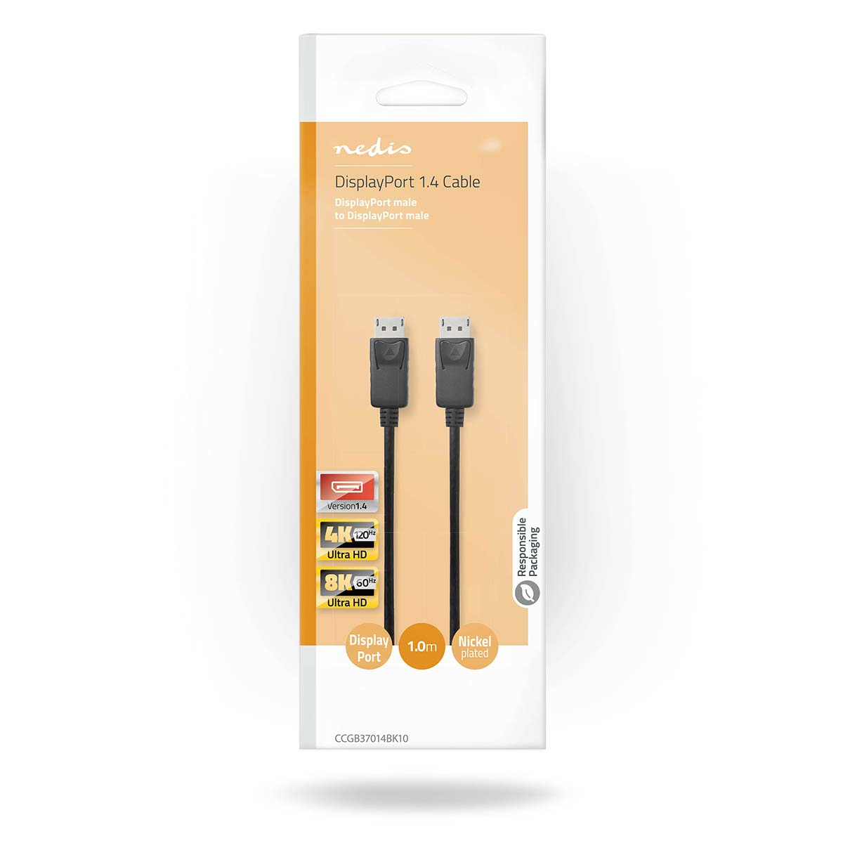 Nedis DisplayPort Kabel | CCGB37014BK10