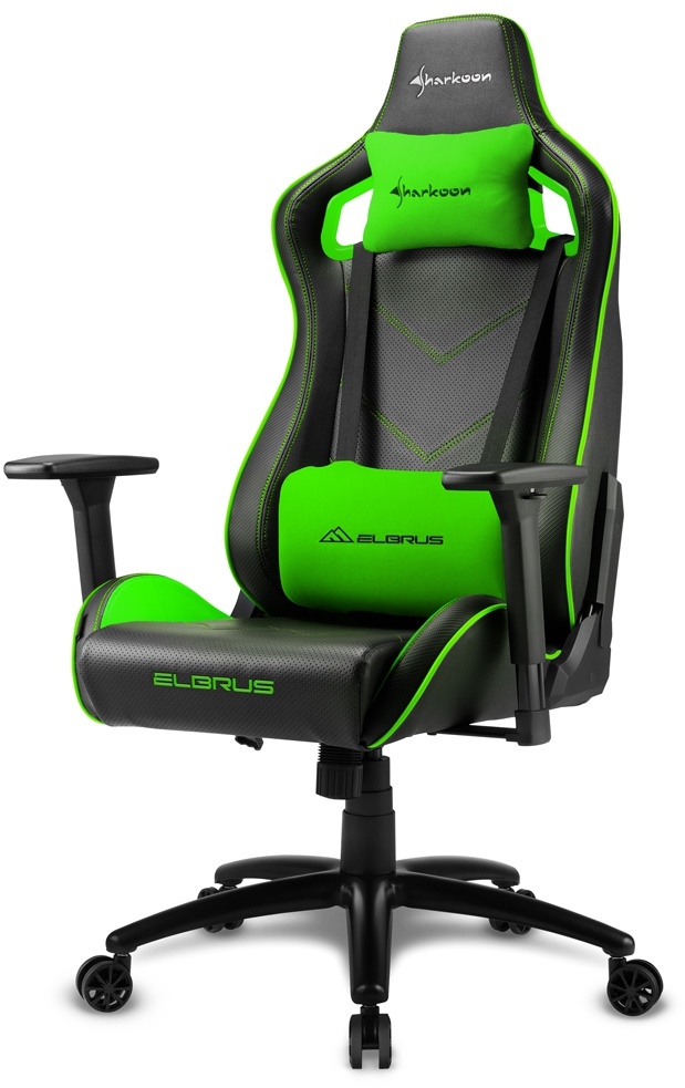 Sharkoon ELBRUS 2 Gaming Chair Zwart/Groen