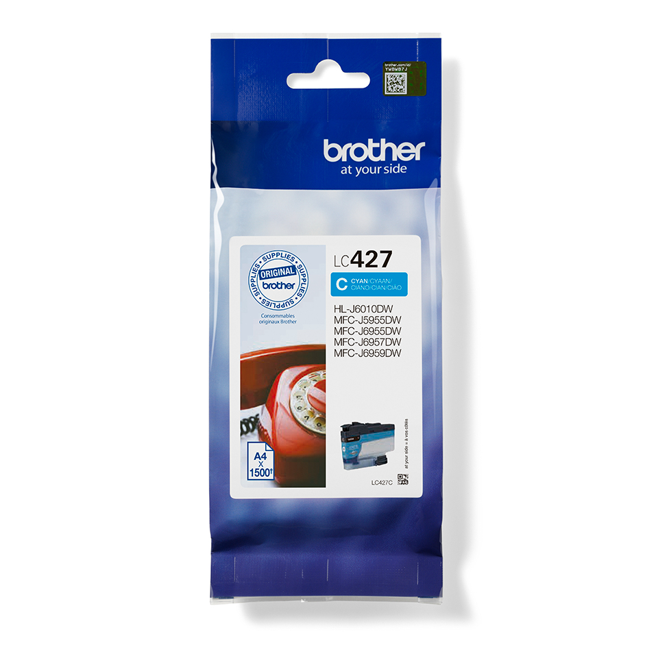 Brother Inkt LC-427C Cyaan