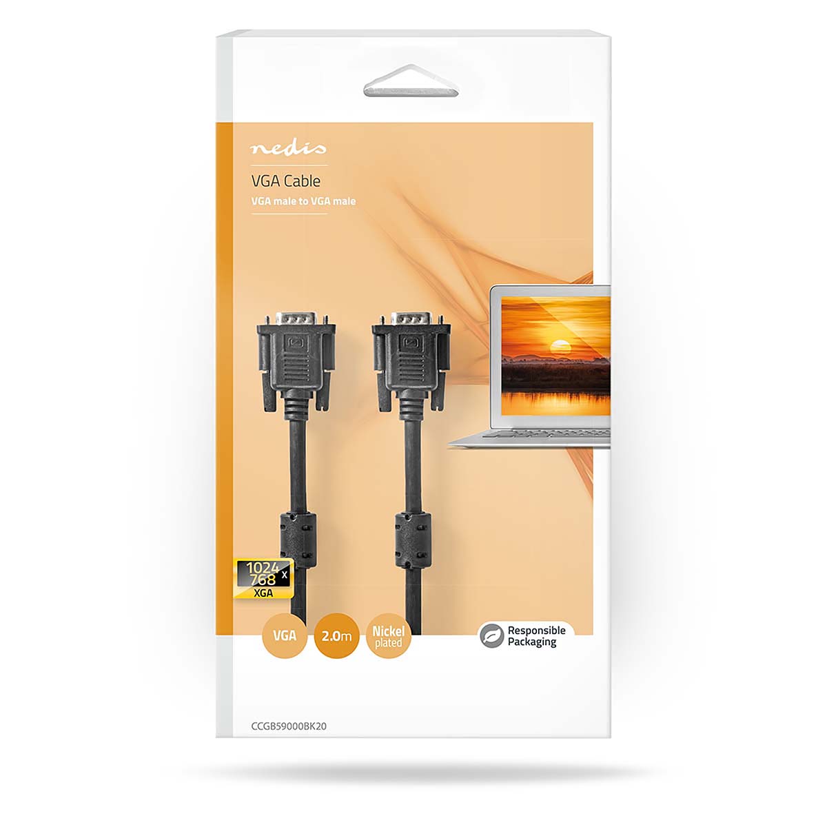 Nedis VGA Kabel | CCGB59000BK20
