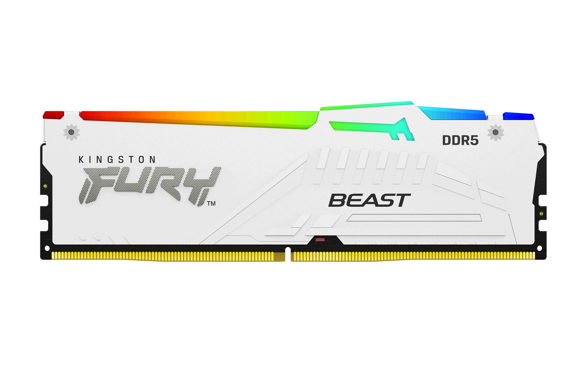 Kingston 64GB DDR5 6000MHz DIMM, kit van 2, FURY Beast White, RGB