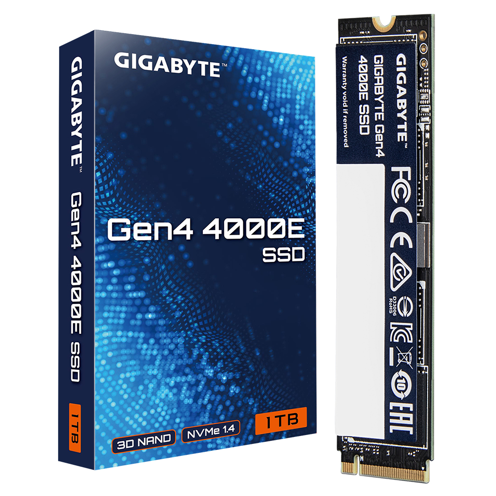 Gigabyte Gen4 4000E SSD - 1TB - PCIe 4.0 x4 - NVMe