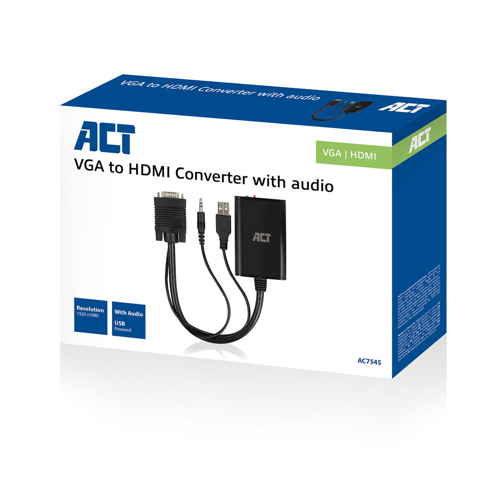 ACT AC7545 | VGA > HDMI AUDIO
