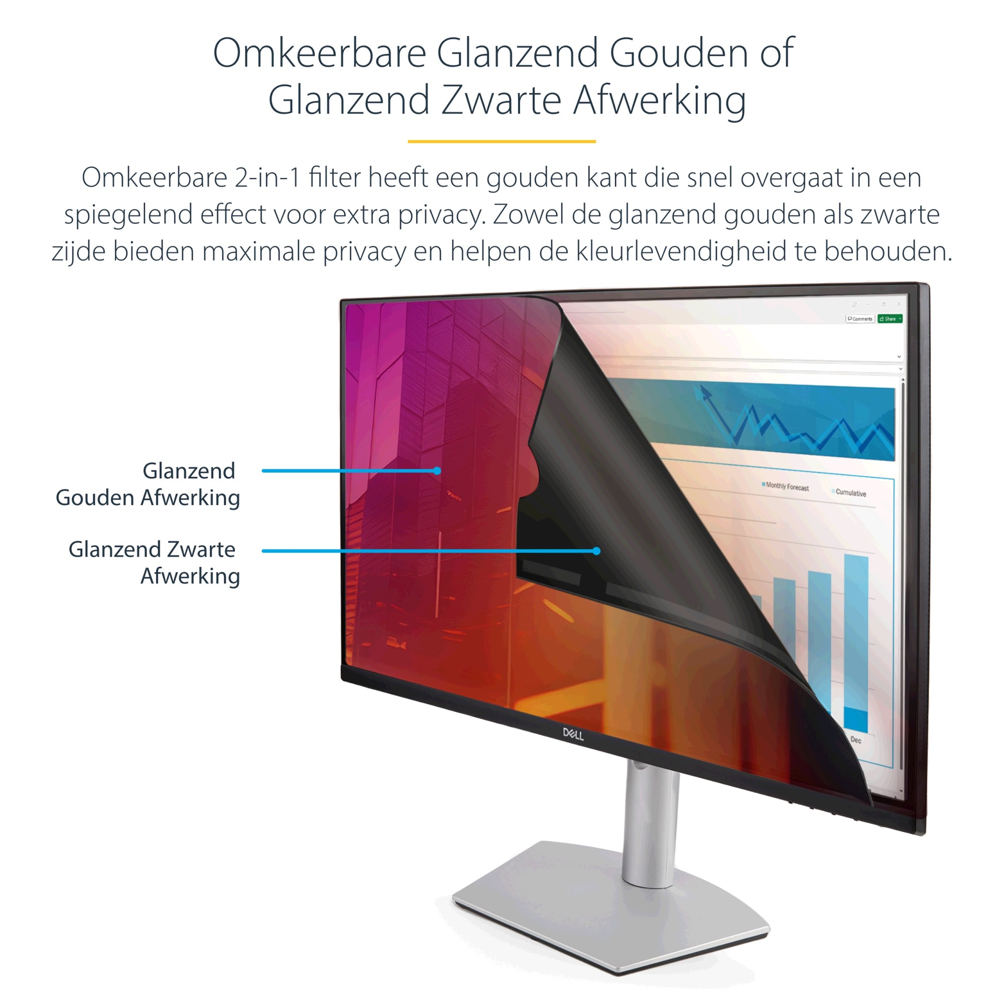 Privacy Filter voor 23.8 inch 16:9 schermen
