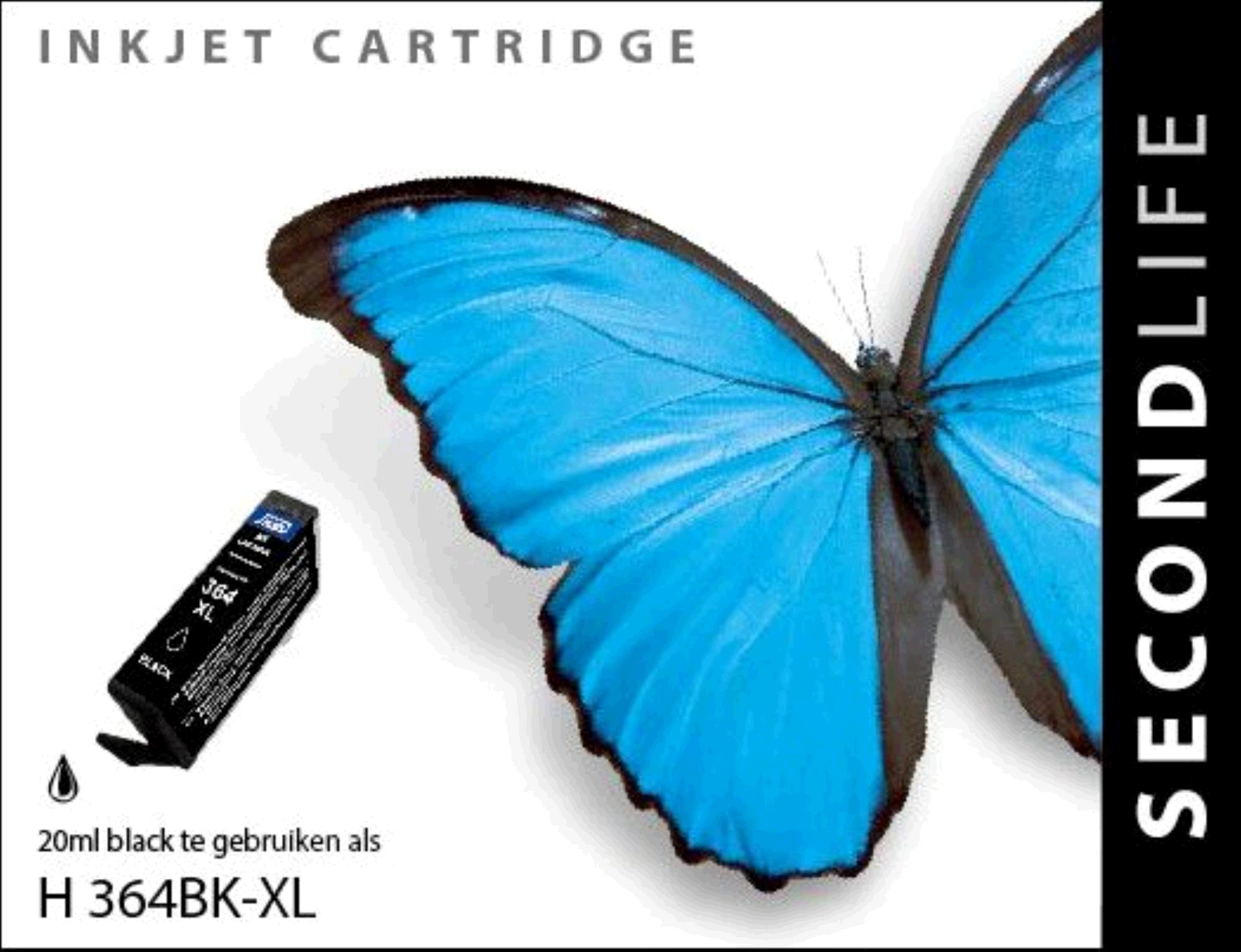 SecondLife inkt voor: HP 364 XL Zwart