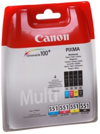 Canon CLI-551 BK/C/M/Y Multipack