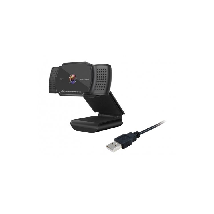 Conceptronic AMDIS 2K Super HD Webcam, Zwart
