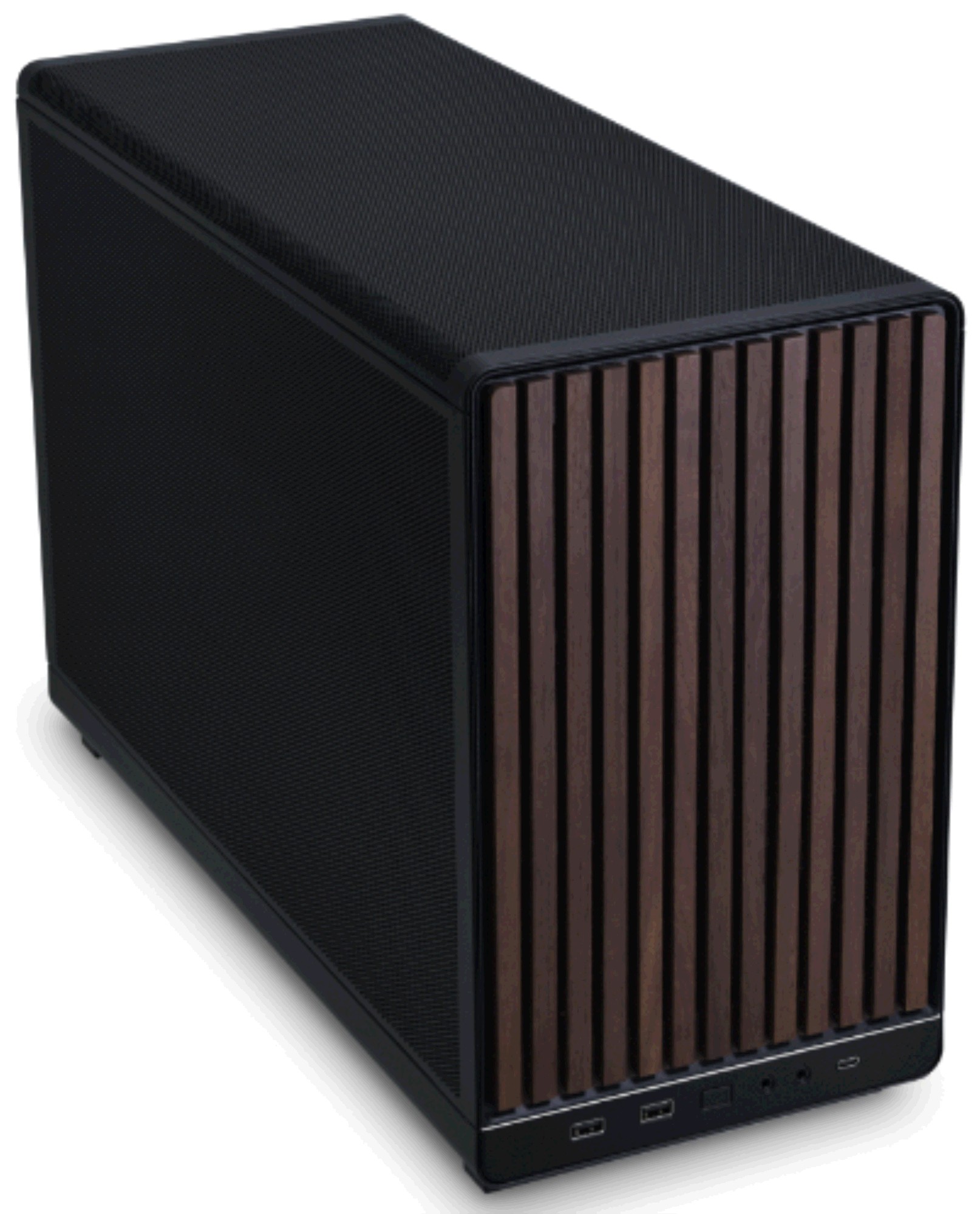 Lian Li DAN Cases A3 Micro-ATX - Wood edition zwart