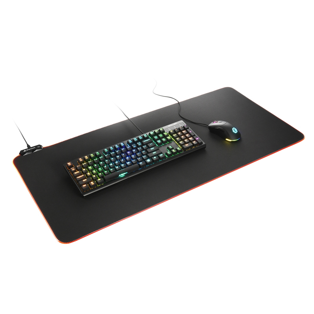 Sharkoon 1337 V2 900, RGB Gaming Muismat, Zwart