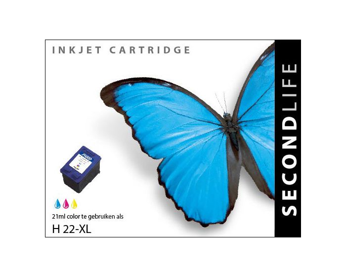 SecondLife Inkt, HP 22XL Kleur
