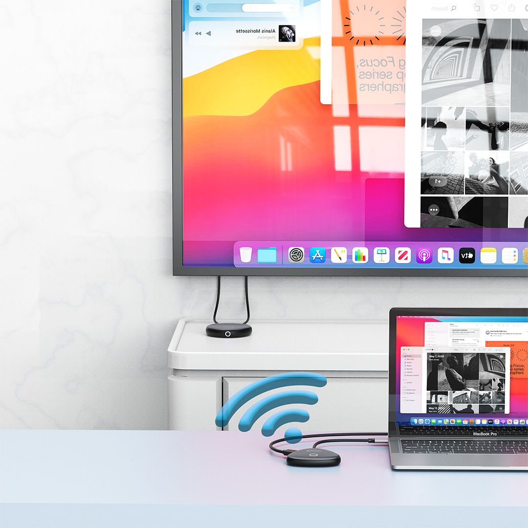 Verbatim Share My Screen, Draadloze Display Adapter + Hub