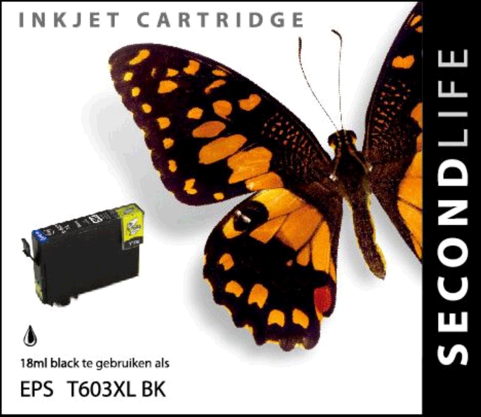 SecondLife inkt voor: Epson 603XL Zwart