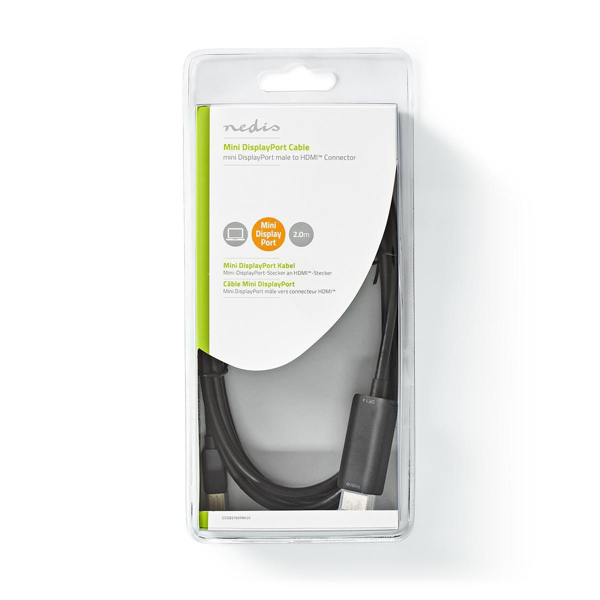 Nedis DisplayPort Verloop 1.4 | CCGB37604BK20