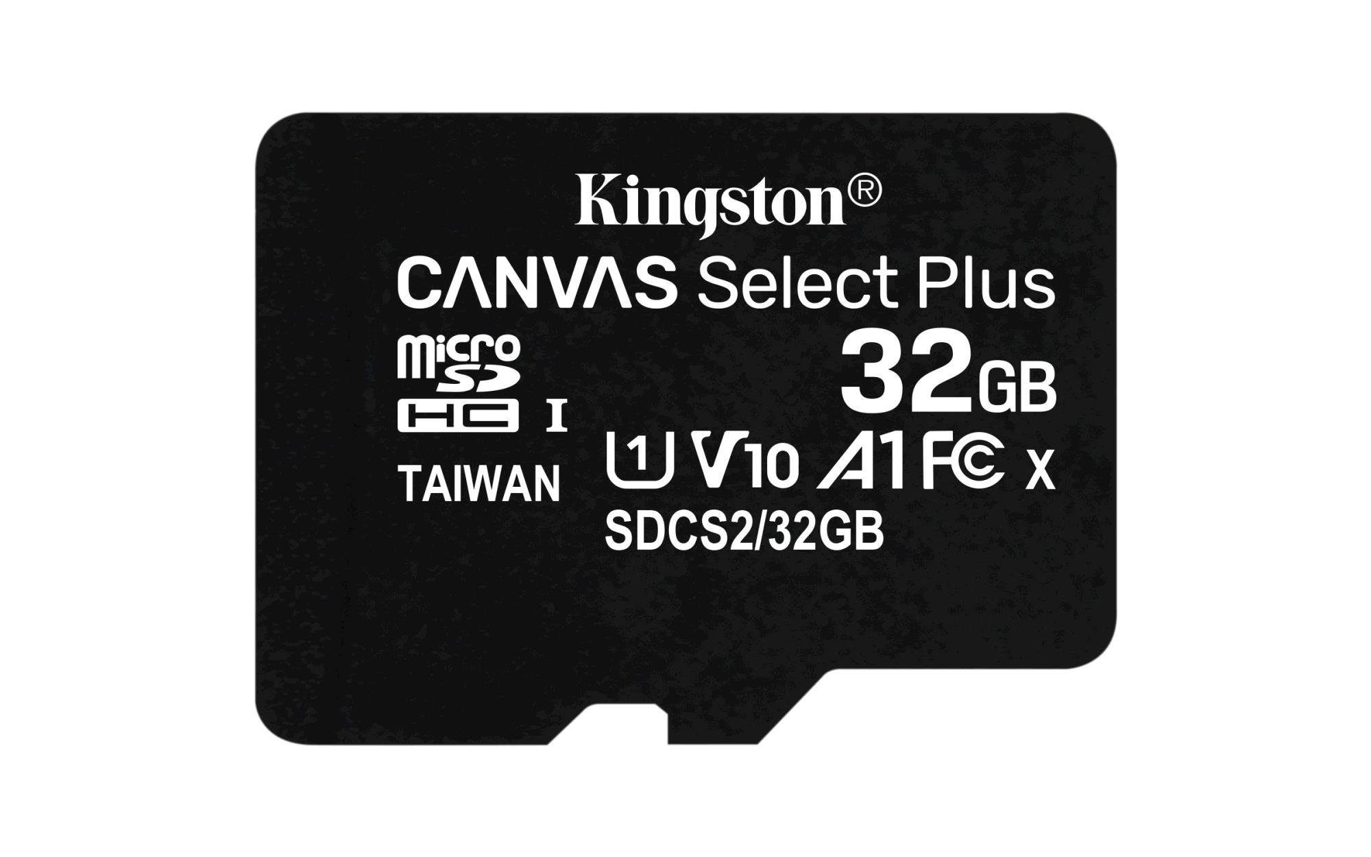 Kingston Flash Canvas Select Plus 32GB microSDHC