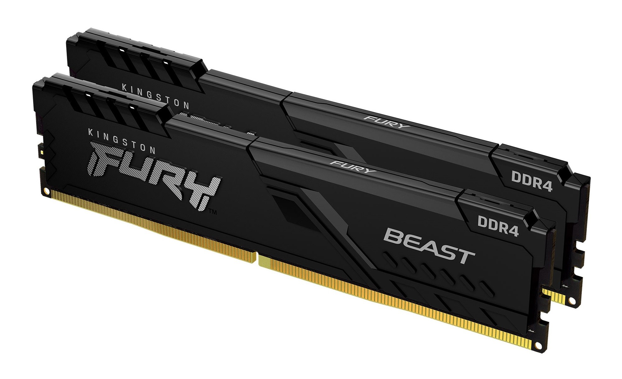 Kingston 64GB DDR4, 3200MHz, DIMM, kit van 2, FURY Beast, Black
