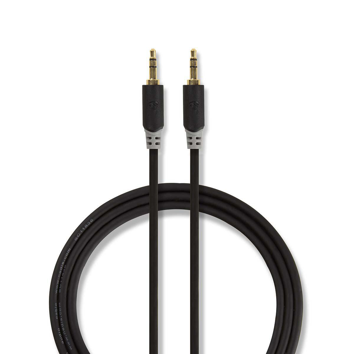 Nedis Stereo Audio kabel, 3.5 mm Male  -  3.5 mm Male, 1m, Highline