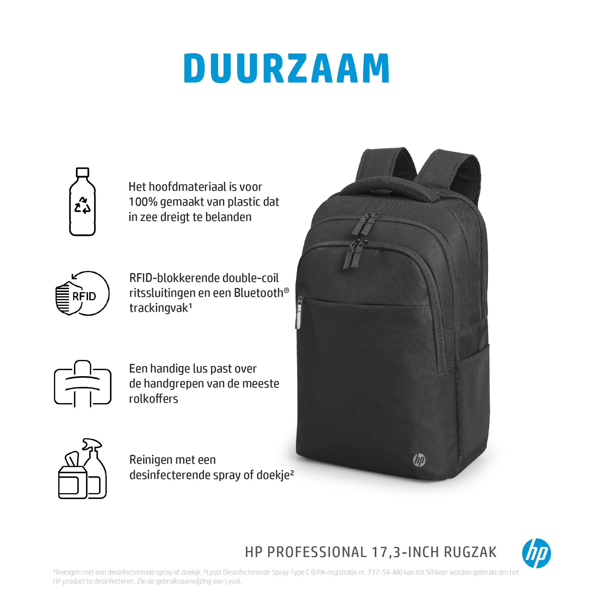 HP Tas Professional 17", Zwart