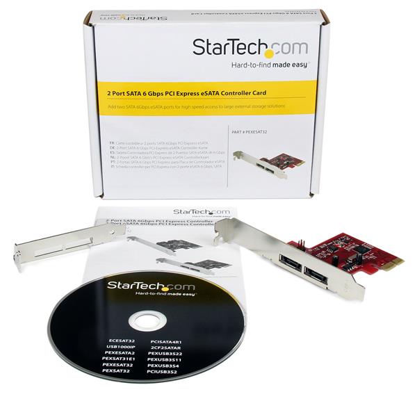 StarTech 2 Port PCIe eSATA 6 Gbps Controller Card