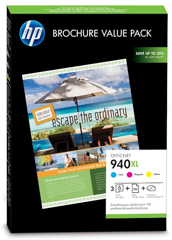 HP 940XL Kleuren Multipack met Fotopapier