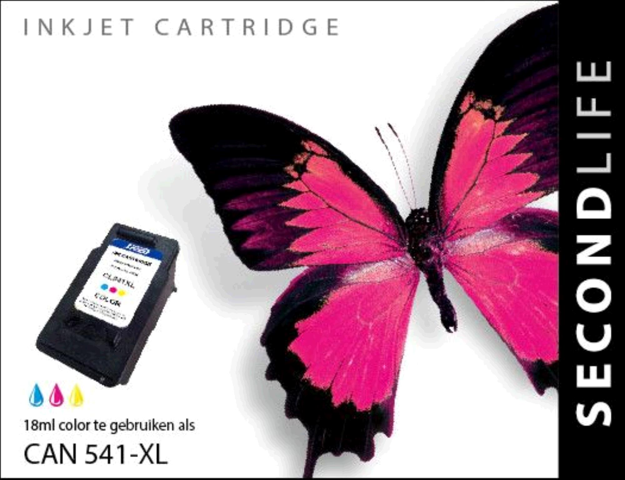 SecondLife Inkt voor: Canon CL-541XL Kleur