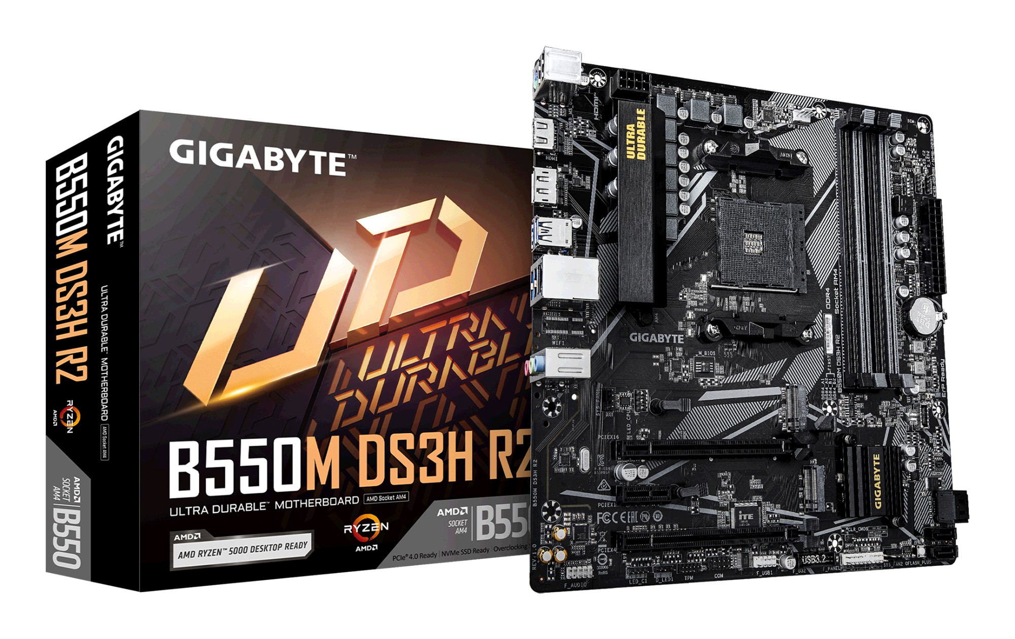 Gigabyte MB B550M DS3H R2, mATX, AM4, DDR4, HDMI, DP