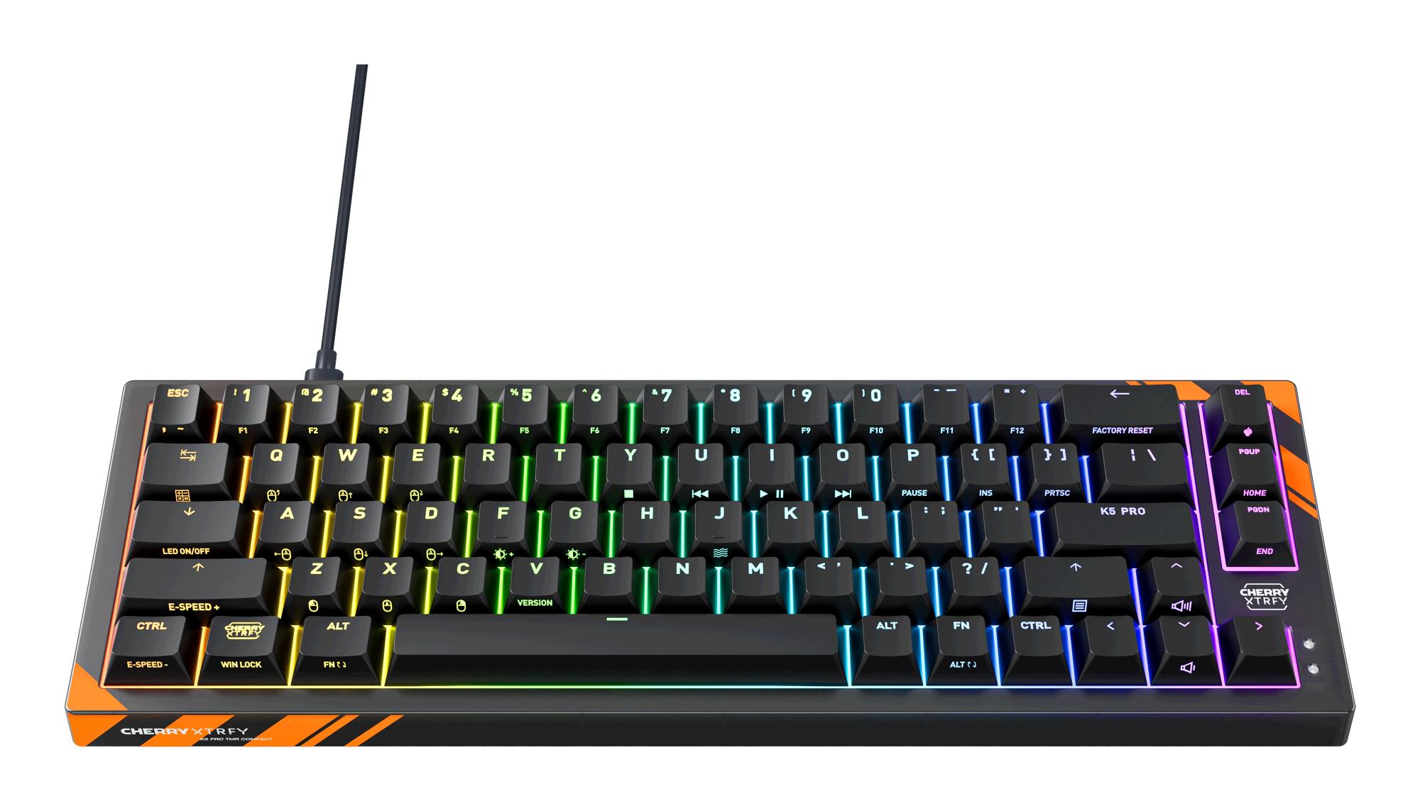 CHERRY Toetsenbord XTRFY K5 Pro TMR 8K - Zwart