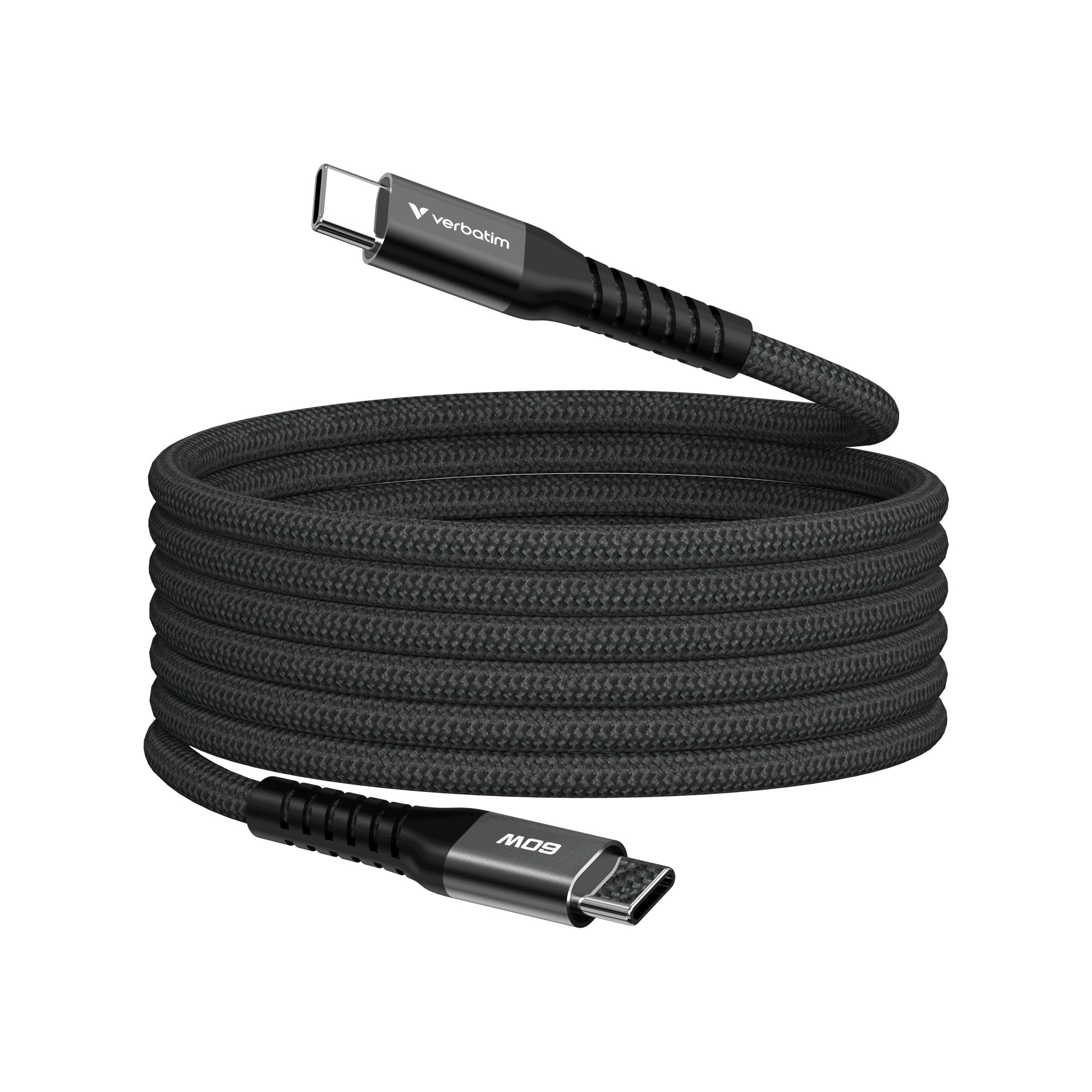 Verbatim Sync & Charge Magnetische Kabel, USB-C, 60W, 1,2m, Zwart