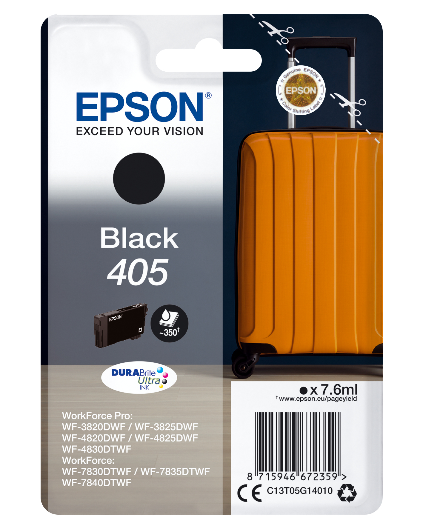 Epson inkt, 405, Koffer, Zwart