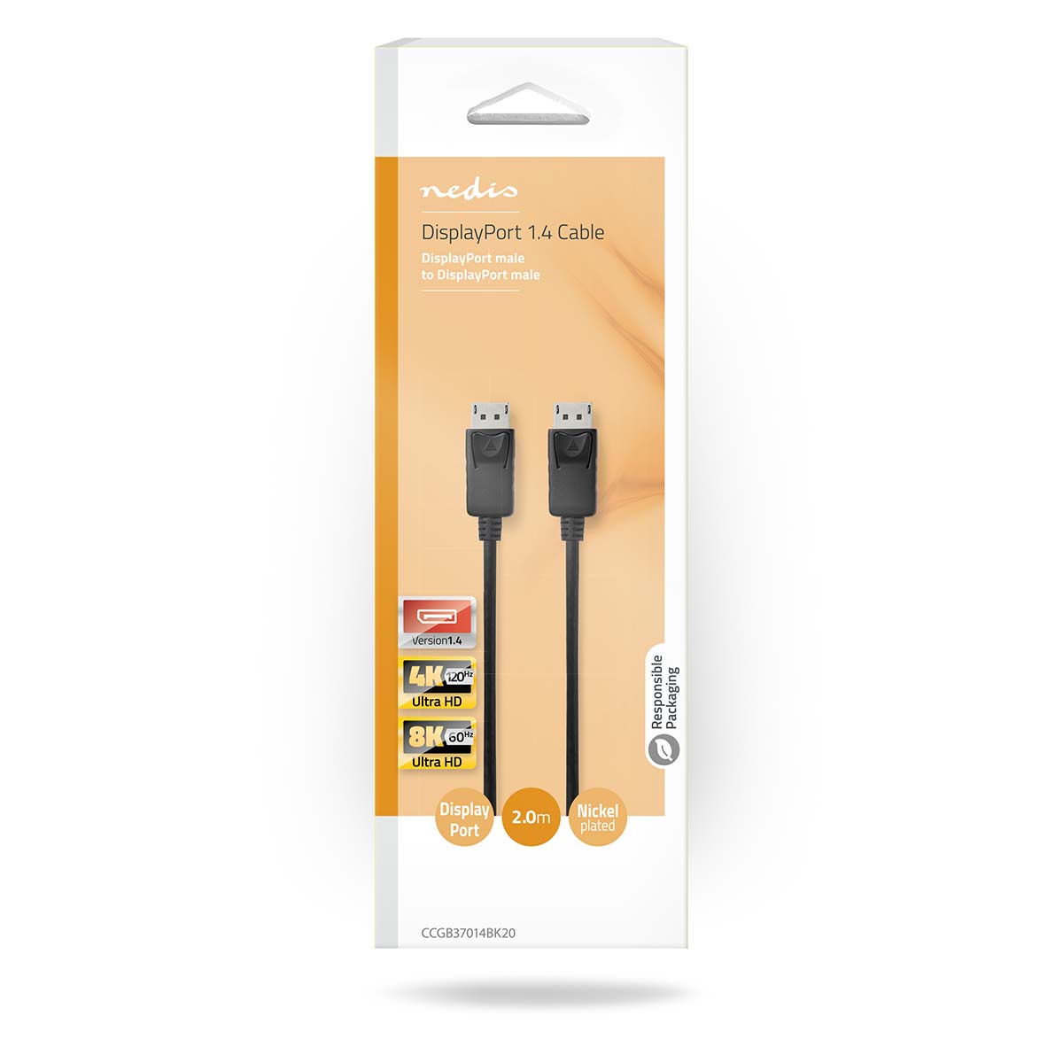 Nedis DisplayPort Kabel | CCGB37014BK20