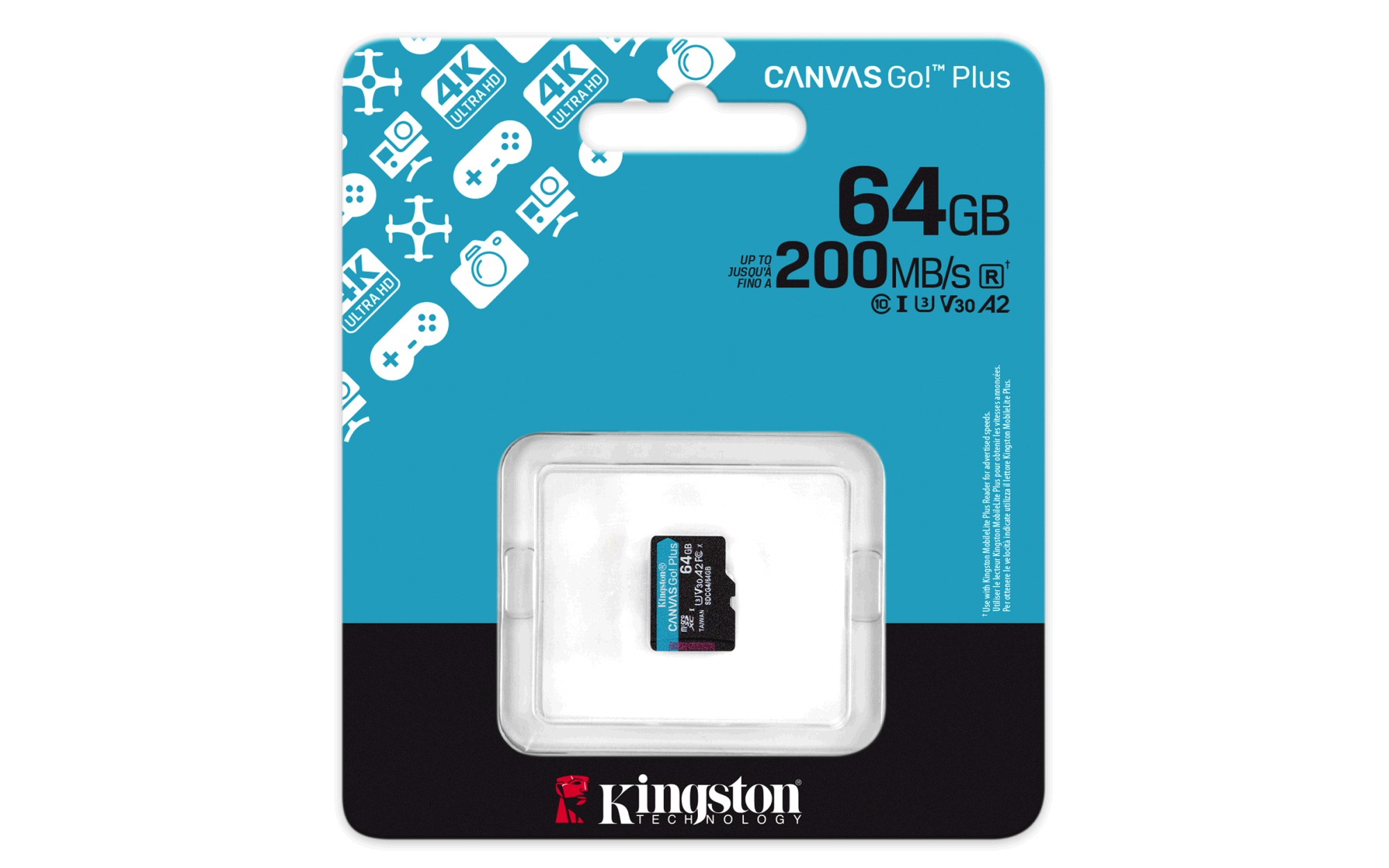 Kingston Flash Canvas Select Plus 64GB, microSDHC