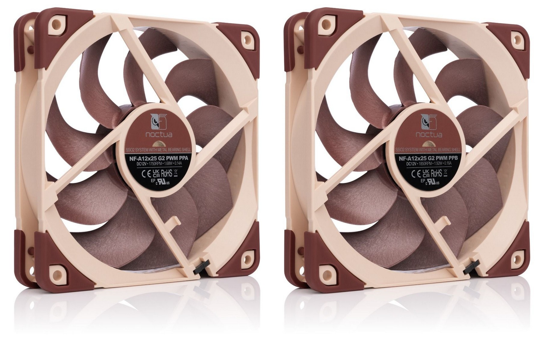 Noctua NF-A12x25 G2 PWM, 120mm, 2-Pack