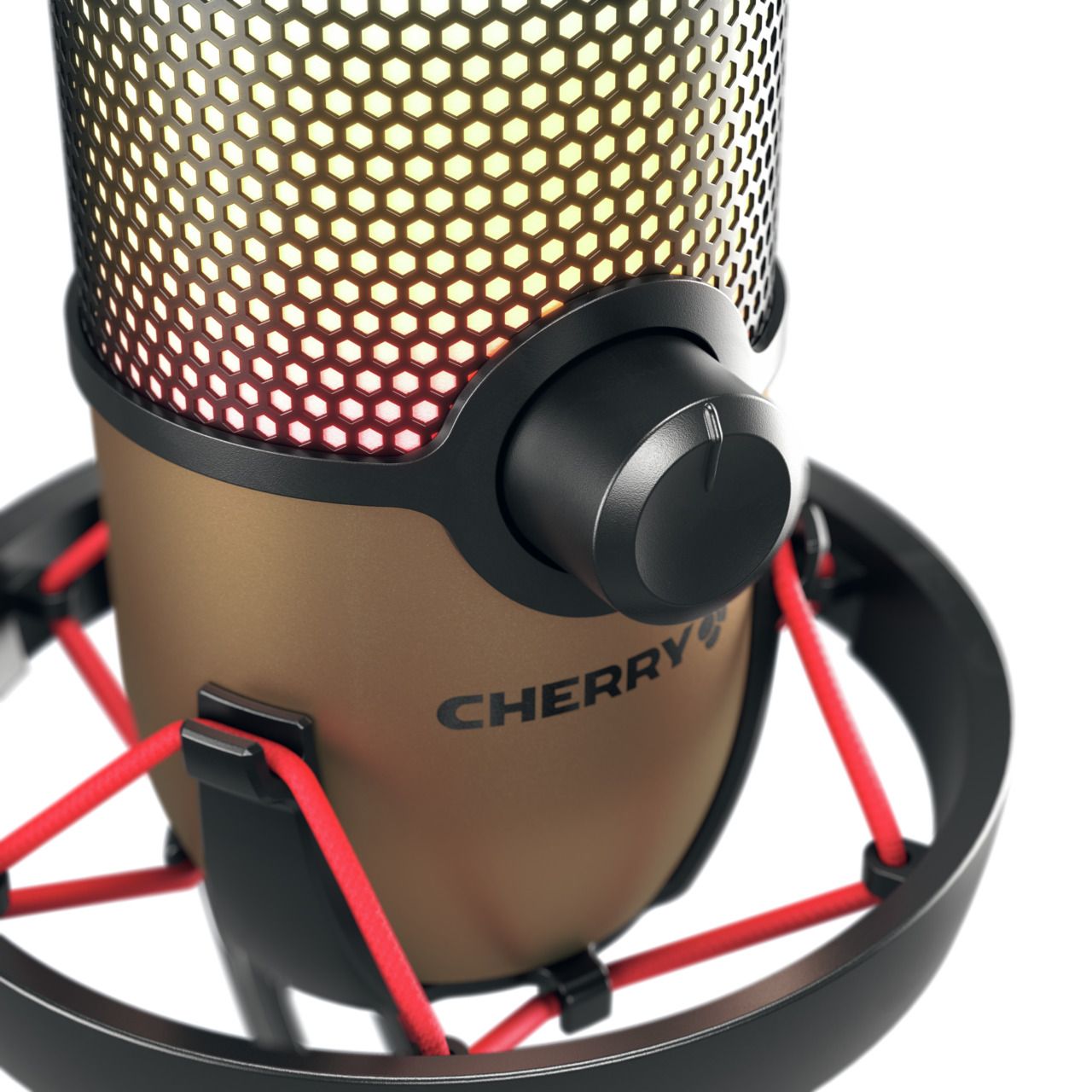 CHERRY Microfoon UM 9.0 PRO RGB, Zwart/Koper