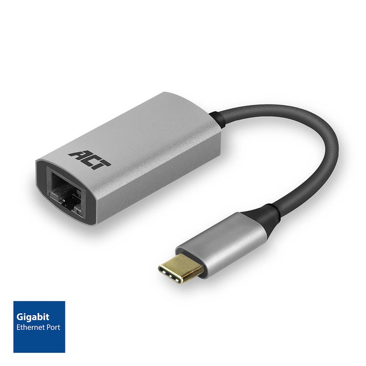 ACT USB 3.2(gen1) adapter USB-C - RJ45, LAN, Gigabit, AC7080