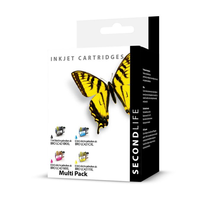 SecondLife inkt, Brother LC-421XL BK/C/M/Y Multipack