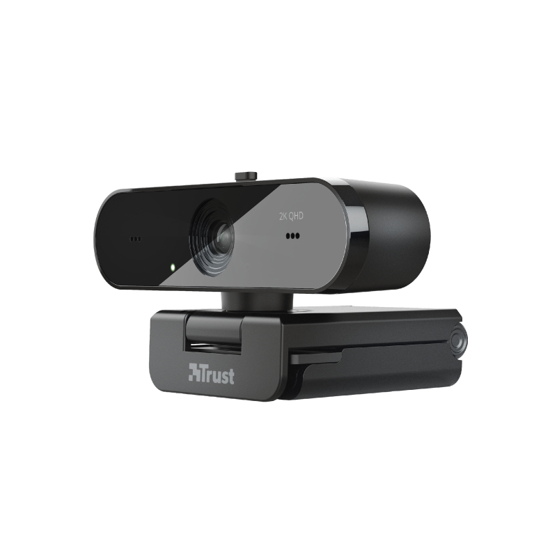 Trust Webcam TW-250 QHD Webcam, Dual Microphone, Privacy Filter