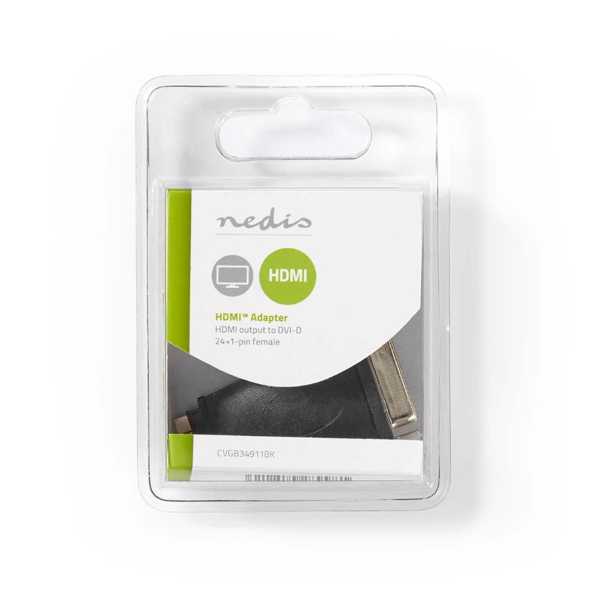 Nedis HDMI - DVI adapter, HDMI Female - DVI-D 24+1-Pin Female, zwart