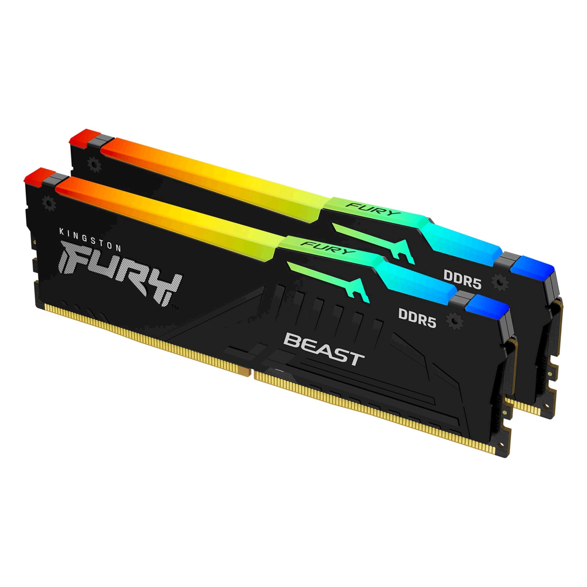 Kingston 16GB Kit DDR5 FURY Beast RGB
