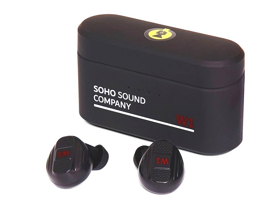 SOHO W1 Earbuds met Powerbank, Zwart