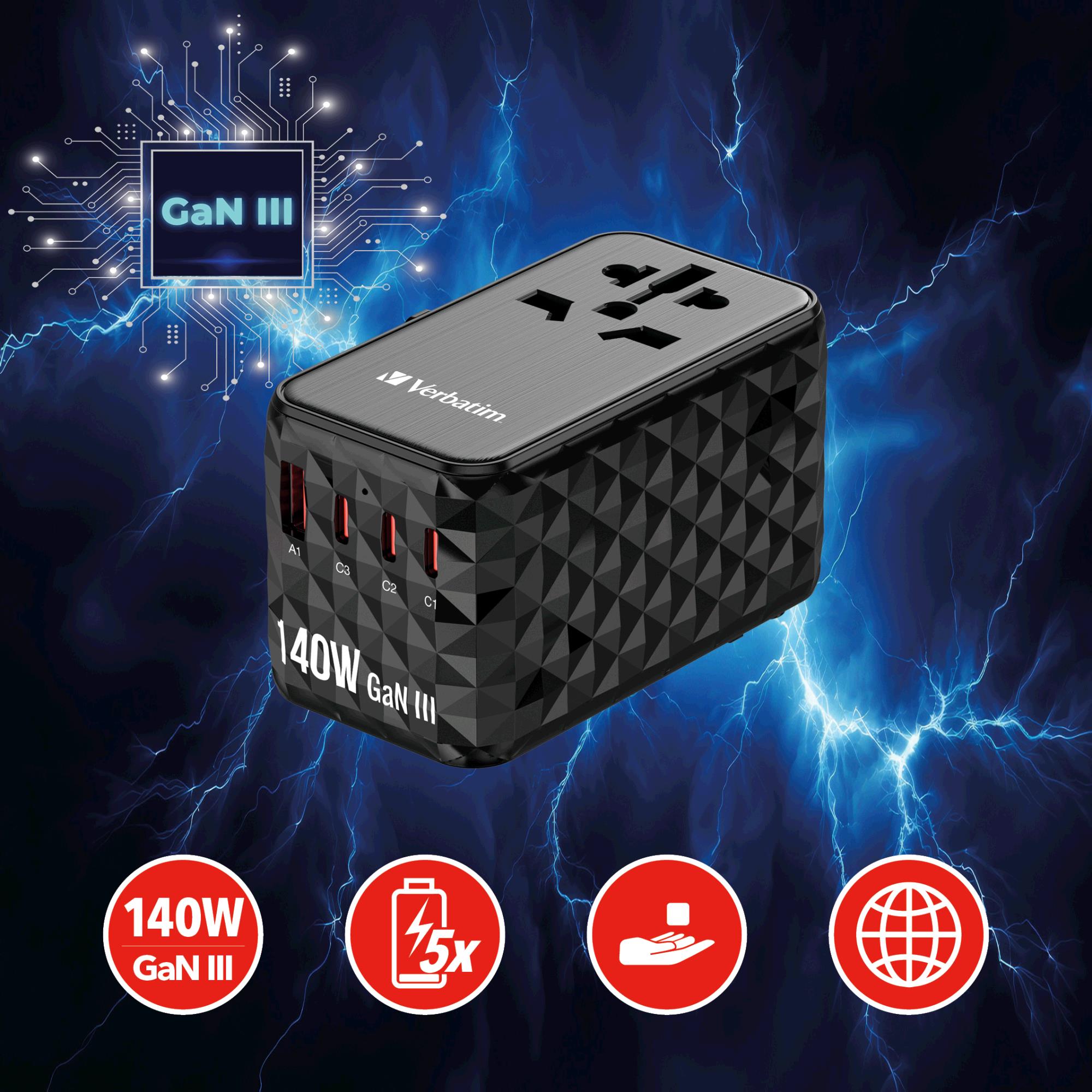 Verbatim USB Reisoplader | UTA-10 Verbatim USB Reisoplader | UTA-10