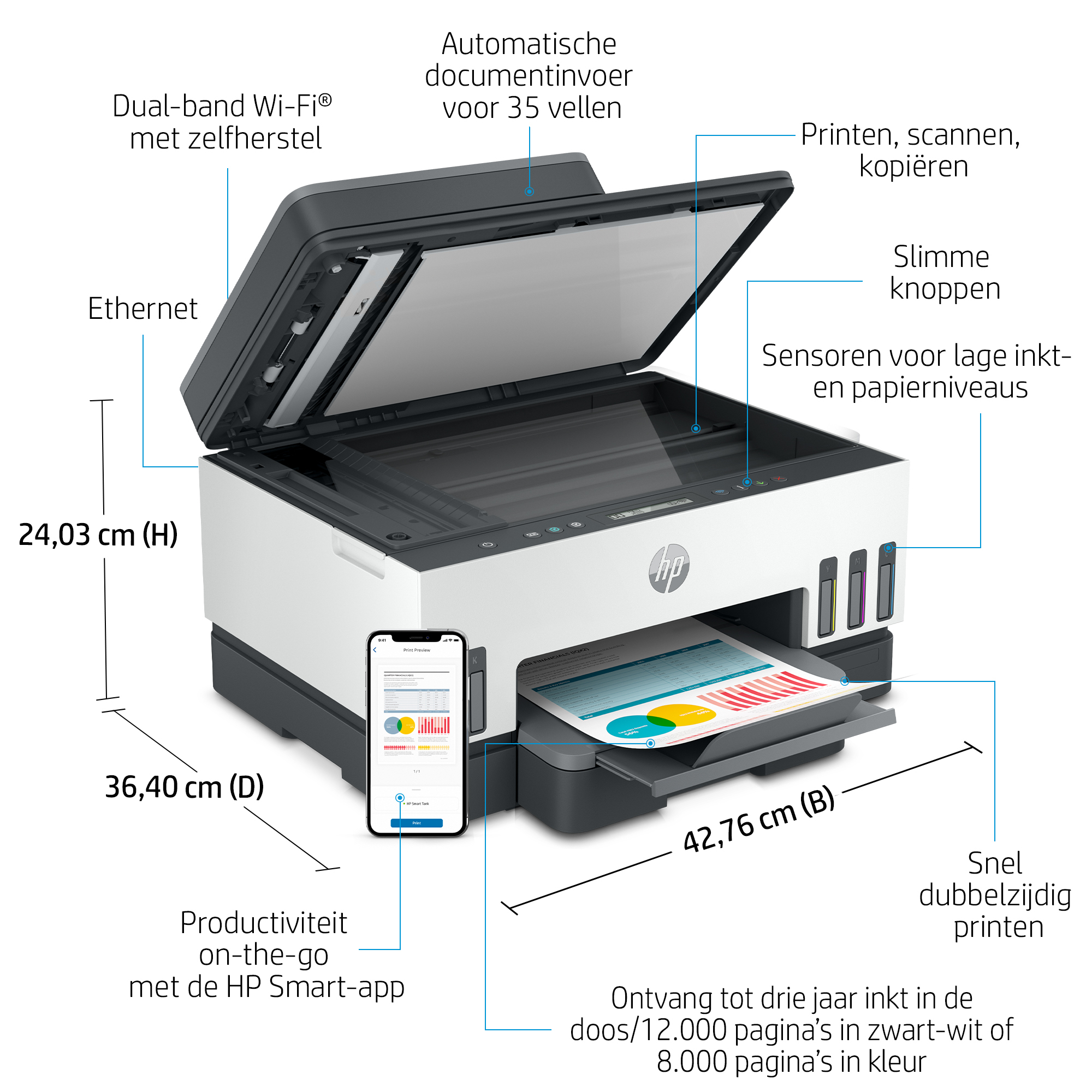 HP Smart Tank 7305 All-in-One Printer - WiFi