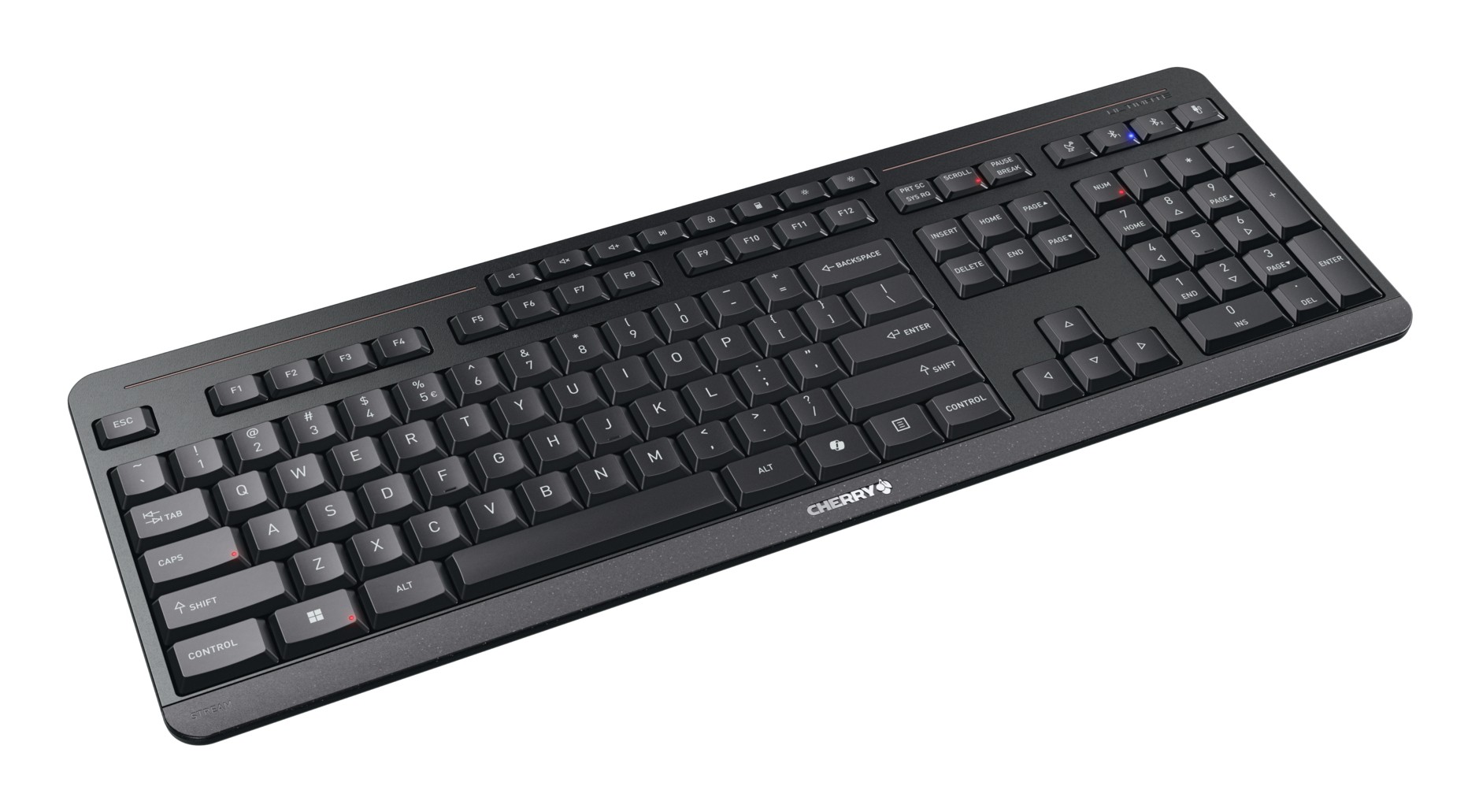 Cherry Stream Desktop Ultimate, Qwerty US, Zwart