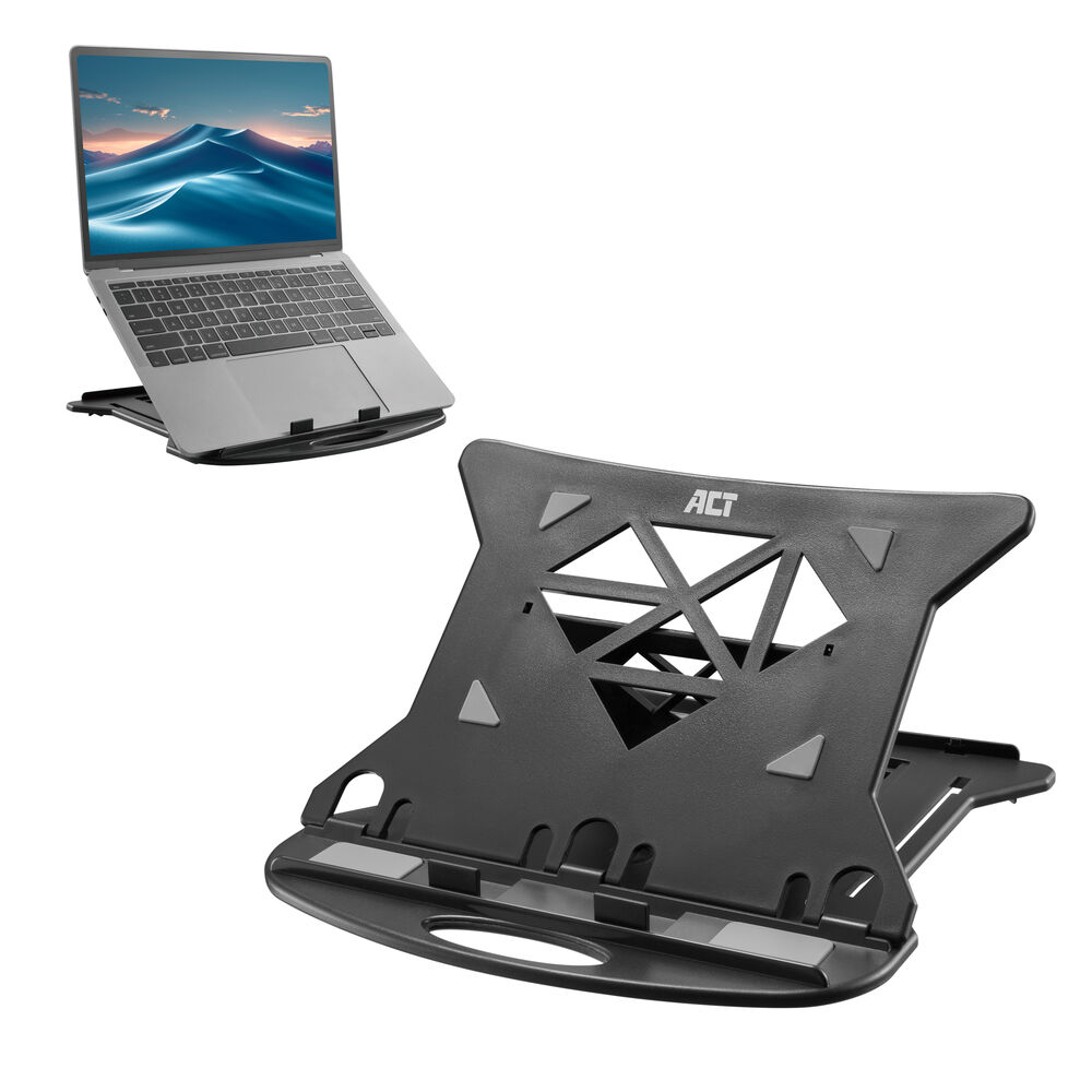 ACT Laptopstandaard, AC8150, inklapbaar, hoogte verstelbaar in 7 standen