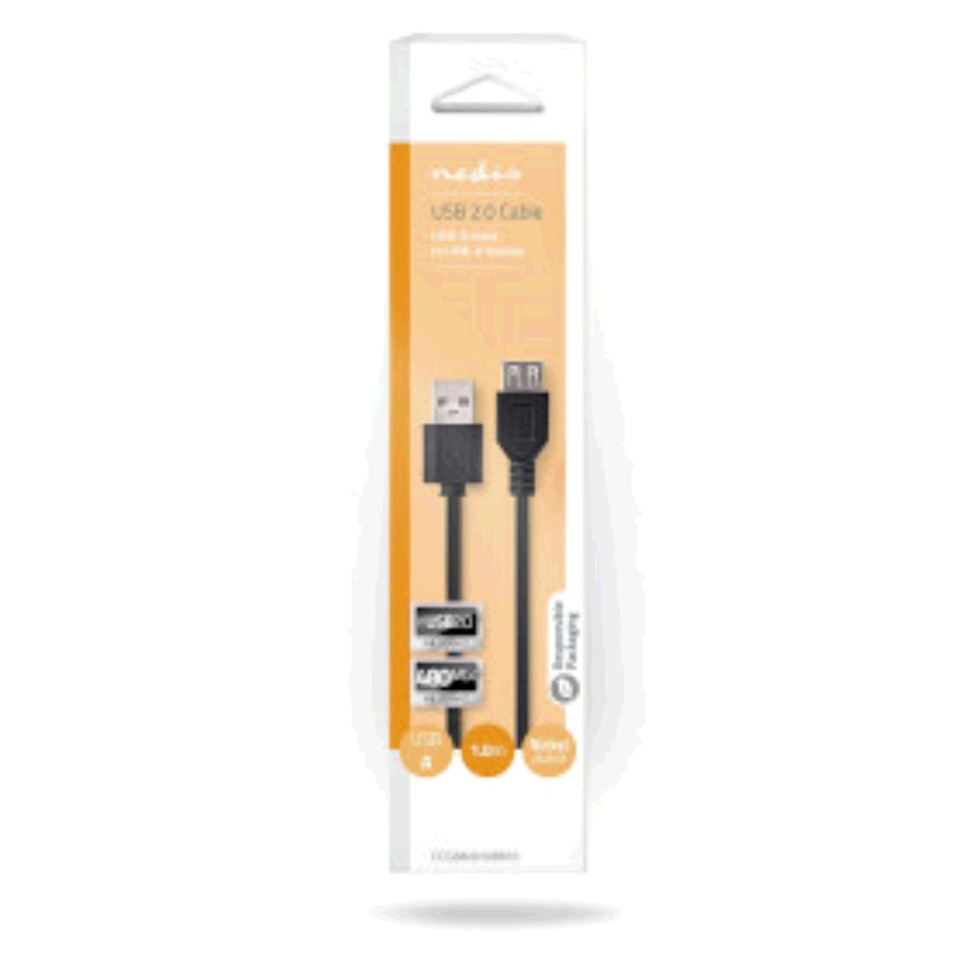 Nedis USB Verleng 2.0 | CCGB60010BK10
