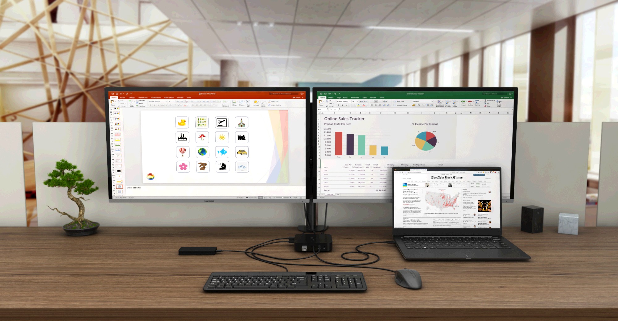 i-tec USB-C Dual Display Docking Station, PD 100W