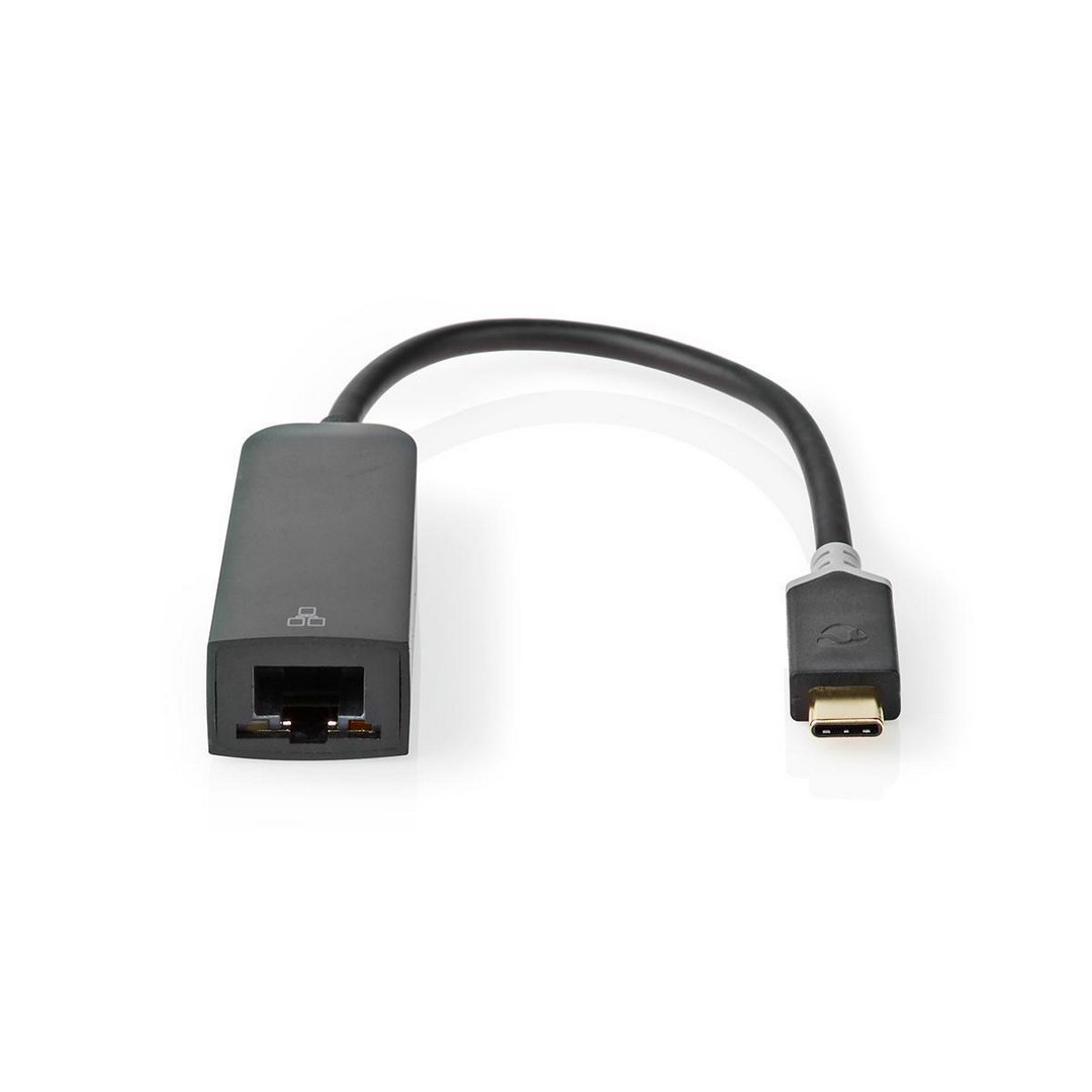 Nedis USB 3.2 (Gen1) Adapter, C Male - RJ45 Female, 0.2m, Highline
