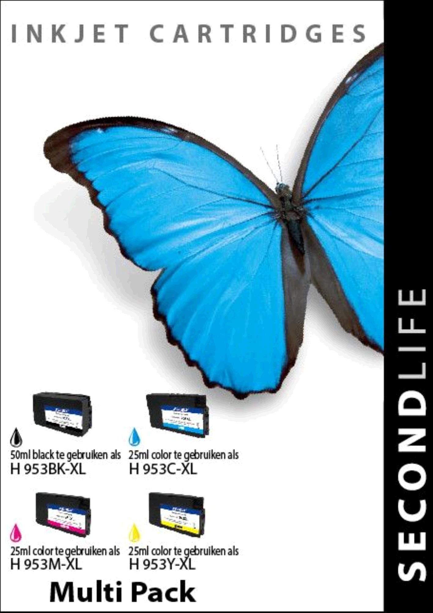 SecondLife inkt voor: HP 953XL Multipack