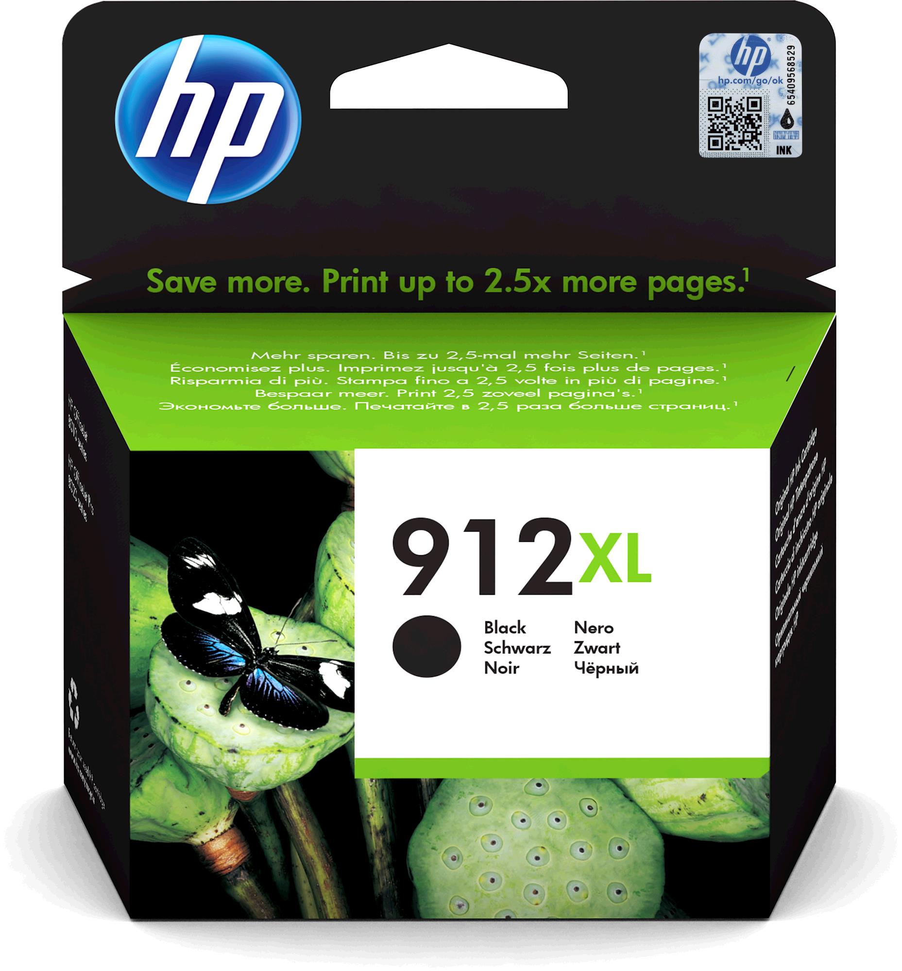 HP inkt #912XL, 3YL84AE, Black